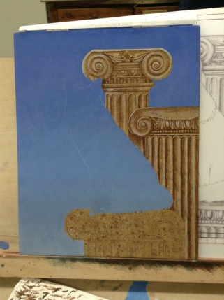 Working on detail of columns